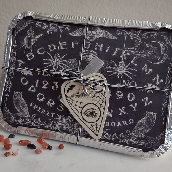 Chocolate Brownie Batter Scented Witchy Goth Crystal Potpourri with Selenite - Picture 2 of 7